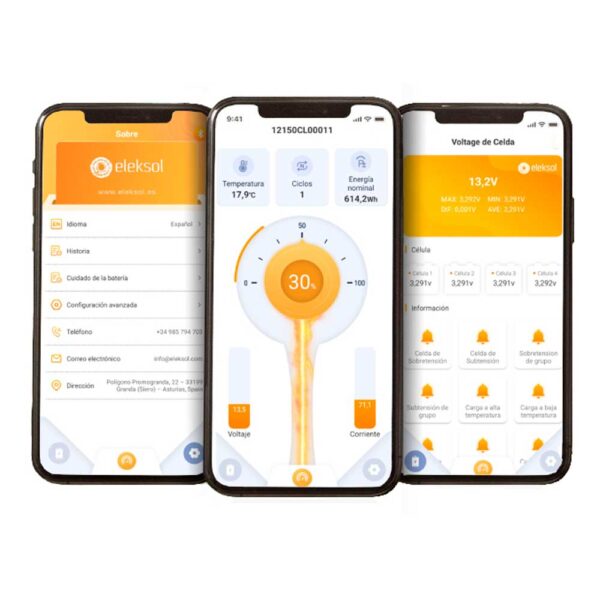 Batería de Litio LiFePO4 Eleksol 12,8V 150Ah Bluetooth y BMS - Imagen 5
