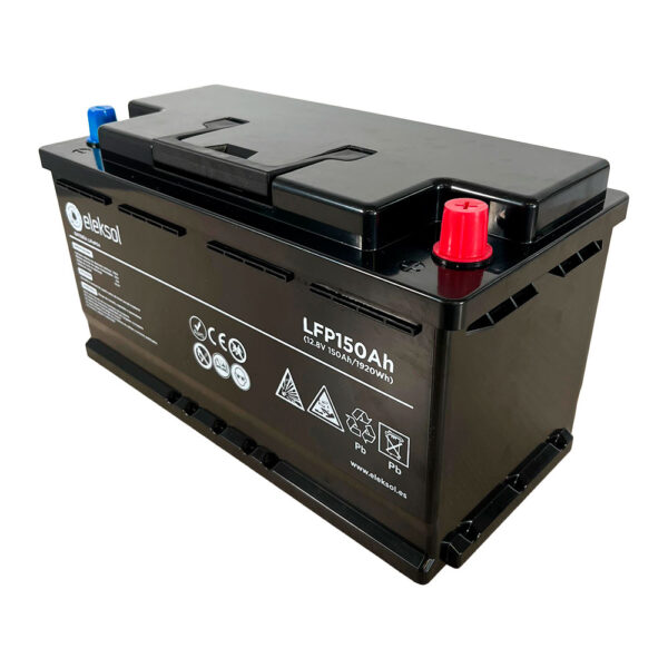 Batería de Litio LiFePO4 Eleksol 12,8V 150Ah Bluetooth y BMS - Imagen 3